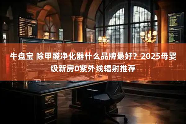 牛盘宝 除甲醛净化器什么品牌最好？2025母婴级新房0紫外线辐射推荐