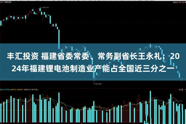 丰汇投资 福建省委常委、常务副省长王永礼：2024年福建锂电池制造业产能占全国近三分之一