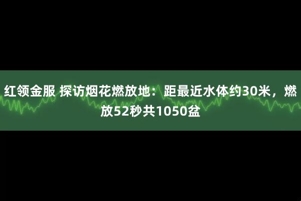 红领金服 探访烟花燃放地：距最近水体约30米，燃放52秒共1050盆