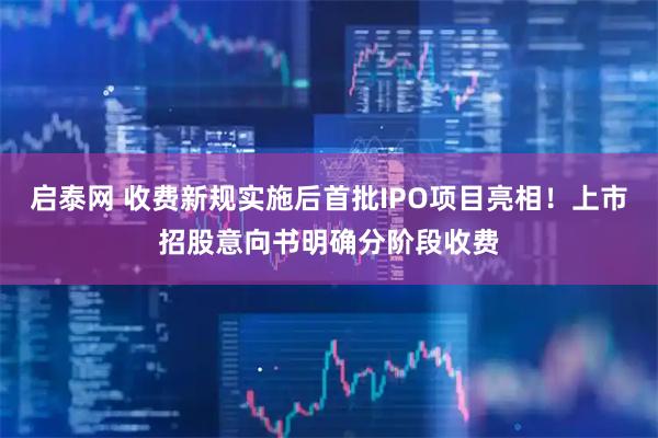 启泰网 收费新规实施后首批IPO项目亮相！上市招股意向书明确分阶段收费